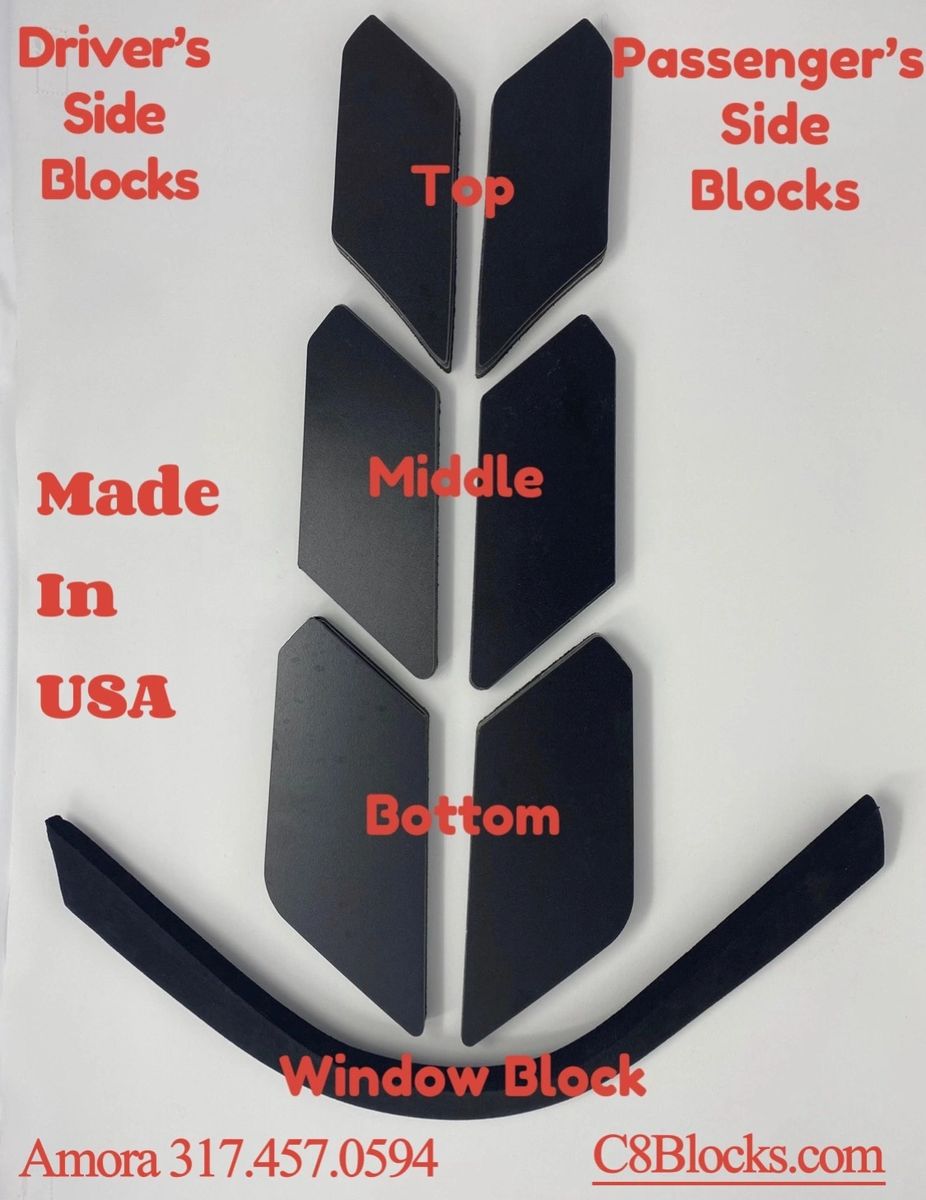 C8 DRY BAY VENT BLOCKS & STORAGE BAG